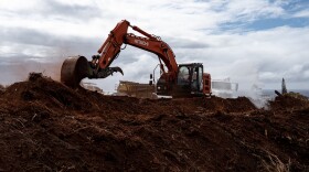 U.S. Army Corps of Engineers contractors prepare a site for construction of a new temporary elementary school campus for the Lahaina, Hawaiʻi, community, Nov. 20, 2023, after receiving the Notice to Proceed earlier in the day.