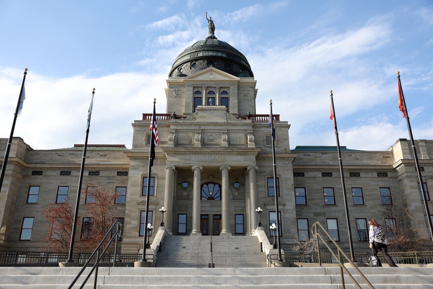 A view of the Montana State Capitol on May 3, 2023, in Helena, Montana.