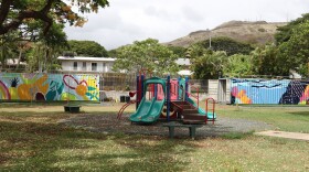 FILE - A playground sits at Aikahi Elementary School in Kailua, Hawaiʻi on Tuesday, July 28, 2020. (AP Photo/Jennifer Sinco Kelleher)