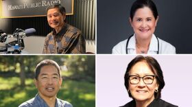 Clockwise from the top left: Kali Watson, head of the Department of Hawaiian Home Lands; Dr. Lee Buenconsejo-Lum, interim dean at JABSOM; Hawaiʻi Supreme Court Justice Sabrina McKenna; Rich Matsuda, director of the W. M. Keck Observatory.