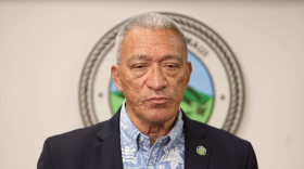 Maui Mayor Richard Bissen offers remakes related to the Maui wildfire disaster in a video message on Aug. 31, 2023.