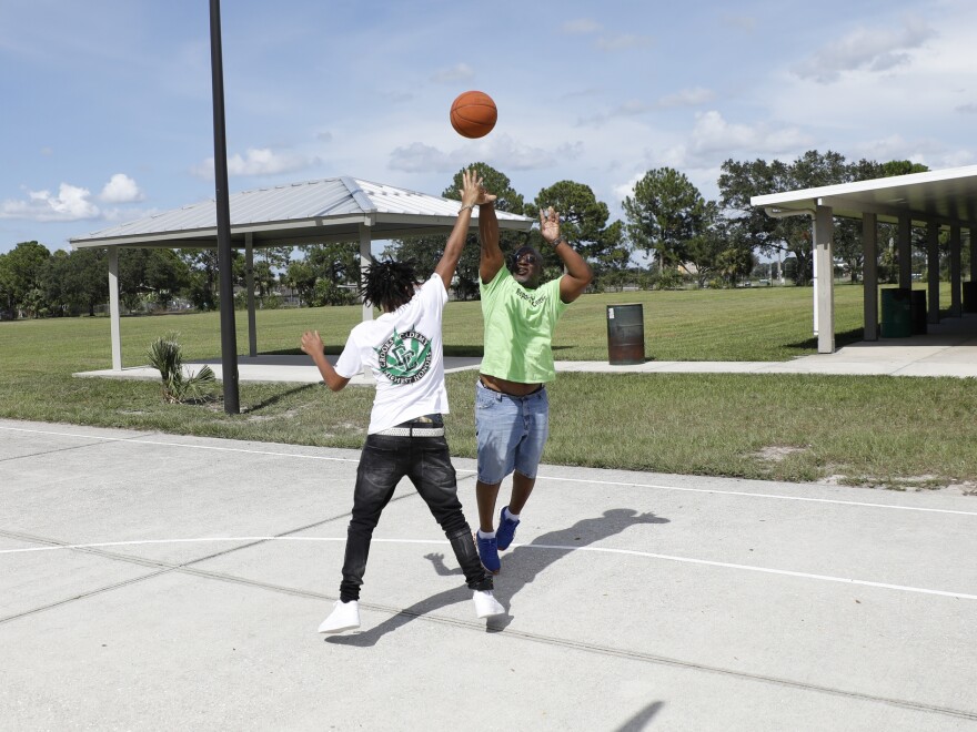 Mentors play a critical role in Tampa's Youth Gun Offender program. Manager Thaddeus Wright doesn't just have tough conversations with the boys. He'll often shoot hoops with them at the community center that hosts the program or take them out bowling or to the movies.