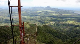 The view from the HPR transmitter site atop Mt. Kāhili on Kaua‘i.