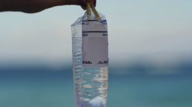 a bag of tested water