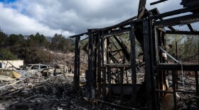 In upcountry Maui, the Kula fire destroyed numerous area homes. Maui County firefighters were still on the scene Friday night.