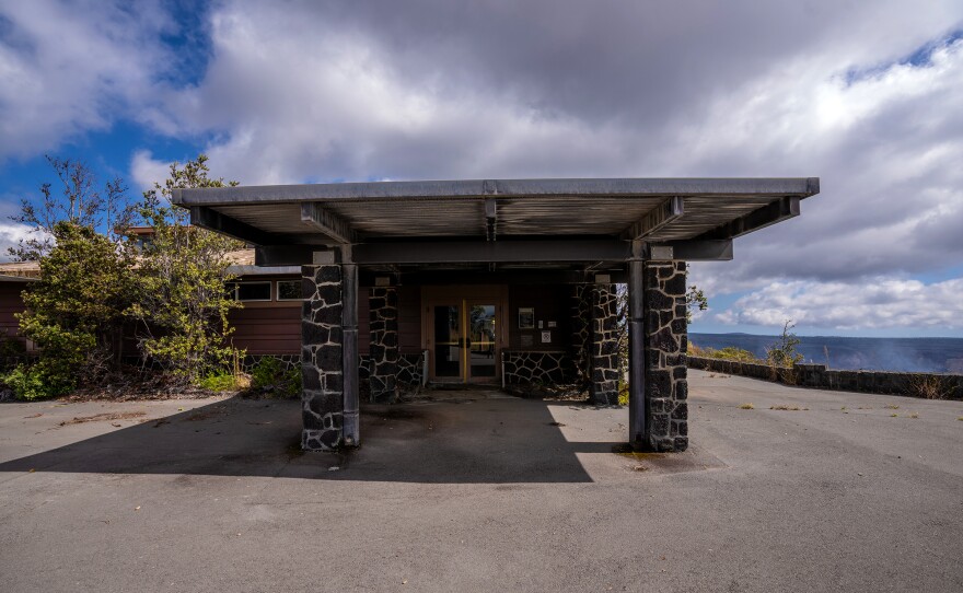 The entrance to the former Jaggar Museum at Uēkahuna. (Jan. 26, 2024)