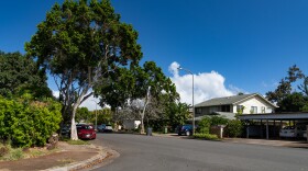 Houses in a neighborhood near Kahoea and Kaulua streets in Mililani in central Oʻahu.