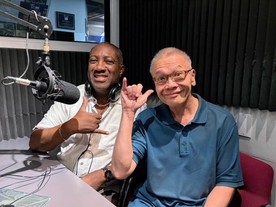 Ralph Whitaker III and Alan Jim of the Gay Men's Chorus of Honolulu