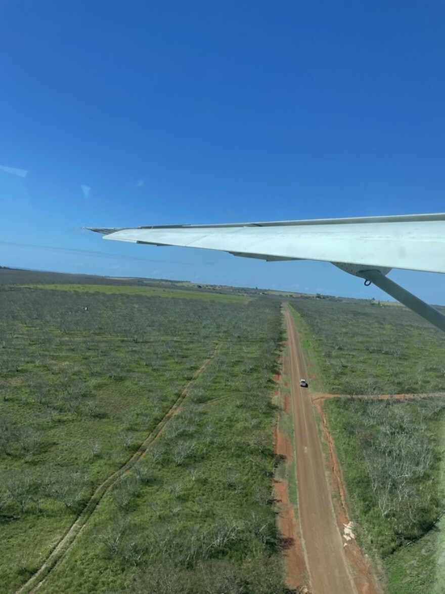 Molokaʻi from a birds-eye view.