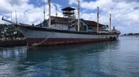 FILE - Falls of Clyde at Honolulu Harbor