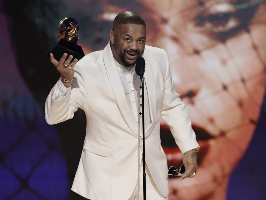 Terius “The-Dream” Gesteelde-Diamant, a producer and songwriter for Beyoncé and Rihanna seen here at the 65th Grammy Awards, was sued in federal court Tuesday by a former protégée.