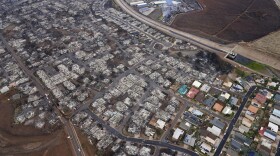 Wildfire wreckage is seen Thursday, Aug. 10, 2023, in Lahaina, Hawaii. The search of the wildfire wreckage on the Hawaiian island of Maui on Thursday revealed a wasteland of burned out homes and obliterated communities as firefighters battled the deadliest blaze in the U.S. in recent years. (AP Photo/Rick Bowmer)