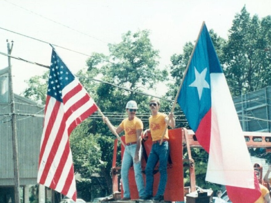 An image from the 1984 Houston Pride parade. Archivists at the University of Houston are working on archiving 30 years worth of local LGBTQ radio programming.