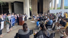 More than 100 advocates rallied at the state Capitol pushing to proposals to address language barriers.