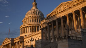 The morning sun illuminates the U.S. Capitol on Monday.