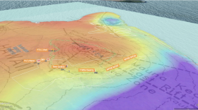 DHHL Land Map at Humu’ula overlaid to Heat Signature Map developed from Waika Analysis.