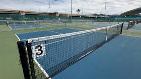 A file photo of the Ke‘ehi Lagoon Pickleball Complex after fencing was added between the courts. (March 15, 2024)