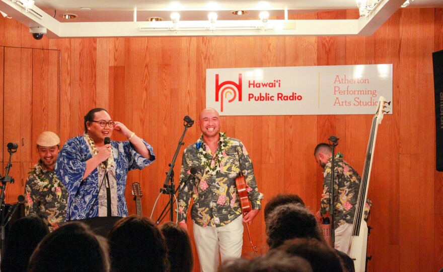 Formed in 2016, Nā Hōkū Hanohano award winner Ei Nei brought its smooth local blend and rich harmonies to HPR.