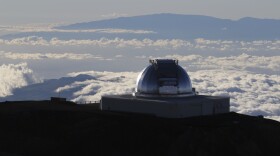 This July 14, 2019, file photo shows a telescope at the summit of Maunakea, Hawaiʻi's tallest mountain. (AP Photo/Caleb Jones, File)