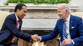 President Joe Biden meets with Indonesia's President Joko Widodo in the Oval Office of the White House, Monday, Nov. 13, 2023, in Washington. (AP Photo/Andrew Harnik)