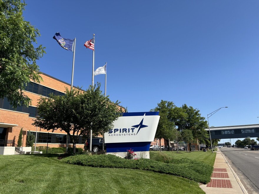 The headquarters of Spirit AeroSystems in Wichita, Kan.  