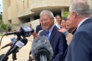 Former Honolulu Prosecuting Attorney Keith Kaneshiro speaks to reporters after being found not guilty in a federal bribery trial. (May 17, 2024)