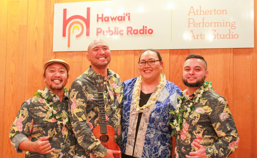 Formed in 2016, Nā Hōkū Hanohano award winner Ei Nei brought its smooth local blend and rich harmonies to HPR.