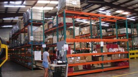 The Pantry’s 13,000-square-foot warehouse. Although it looks like a lot, the entire warehouse will only last them two weeks, if not replenished.