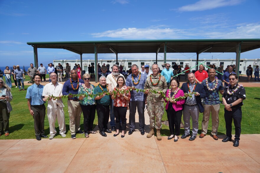 Officials and school community members joined this week for a dedication of the newly-completed temporary campus of King Kamehameha III Elementary School.