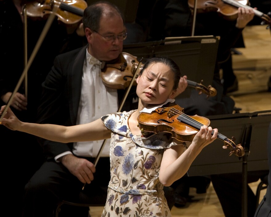 Violinist Midori performs with the North Carolina Symphony