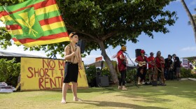 A Lahaina Strong rally in Ka'anapali on March 30, 2024.