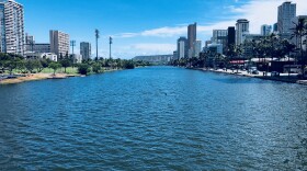 FILE - Ala Wai Canal in Honolulu