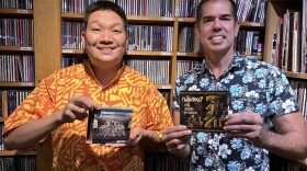 Waitiki 7 co-founder Randy Wong (left) and Evening Concert host Craig DeSilva (right)